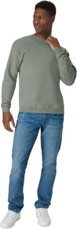 Hanes Men's Sweatshirt, EcoSmart Fleece Crewneck - Image 3
