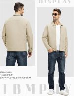 Mens Lightweight Jackets Light Windbreaker Full Zip Casual Work Jacket Golf Business Fall Track Coat with Pockets - Image 2