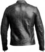 Men's Black & BROWN Genuine Lambskin Leather Biker Jacket VINTAGE REAL MOTORCYCLE JACKETS FOR MEN - Image 2