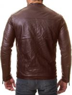 Men's Black REAL Lambskin Leather Biker Jacket VINTAGE GENUINE MOTORCYCLE JACKETS FOR MEN - Image 3
