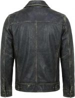 Mens Leather Jacket - Real Lambskin Classic Vintage Style Leather Jackets For Men Brown Leather Jacket for Mens - Image 2