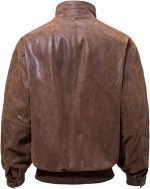 Men's Real Leather Bomber Casual Jacket - Image 2