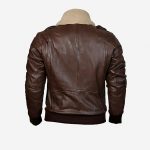 Men's Leather Bomber Aviator Jacket – Top Grain New Zealand Lambskin Leather with Diamond Quilted Lining - Image 2