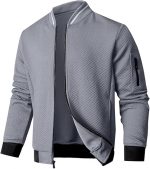 Mens Loose Fit Lightweight Jacket Casual Stylish bomber Jacket