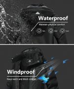 Men's Mountain Ski Jacket Waterproof Winter Coat Warm Snowboarding Jacket Snow Windbreaker Hooded for Hiking - Image 5