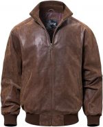 Men's Real Leather Bomber Casual Jacket - Image 4