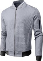 Mens Loose Fit Lightweight Jacket Casual Stylish bomber Jacket - Image 4