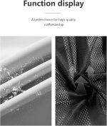 Men's Waterproof Raincoat Windbreaker Lightweight Rain Jacket with Detachable Hood - Image 3