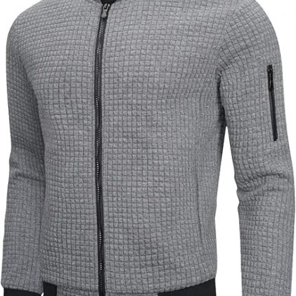 Mens Lightweight Jacket Casual Bomber Jacket Varsity Coat