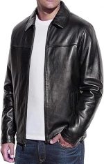 Men's Genuine Lambskin Leather Classic Biker Style Jacket | lambskin Jackets Men - Image 2