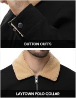 Men's Winter Jacket Thick Sherpa Fleece Lined Cotton Full Zip Warm Cargo Zipper Pockets Trucker Work Thermal - Image 6
