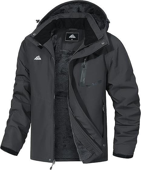 81AD0p-VT+L._AC_SX466_ Men's Mountain Ski Jacket Waterproof Winter Coat Warm Snowboarding Jacket Snow Windbreaker Hooded for Hiking - Image 1