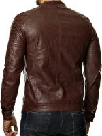 Men's Black REAL Lambskin Leather Biker Jacket VINTAGE GENUINE MOTORCYCLE JACKETS FOR MEN - Image 3