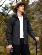Men's Fleece Jackets Full Zip Up Lightweight Jacket Casual Stylish with Pockets for Outdoor Office - Image 2