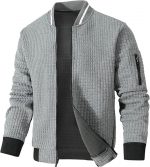 Mens Lightweight Jacket Casual Bomber Jacket Varsity Coat - Image 4