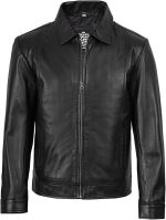 Decrum Vintage Style Mens Leather Jacket - Real Lambskin Classic Shirt Collar Leather Jackets for Men 3.8 3.8 out of 5 stars   (55)
