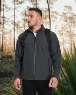 Men's Fleece Lined Softshell Jacket Lightweight Waterproof Windbreaker Zip Up Winter Rain Coat Tactical Hiking - Image 5