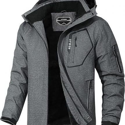 Men's Ski Jacket – Waterproof Warm Snow Coat | Perfect for skiing, snowboarding, winter hiking, and outdoor work. Keeps you warm & dry on job. Built for cold-weather action
